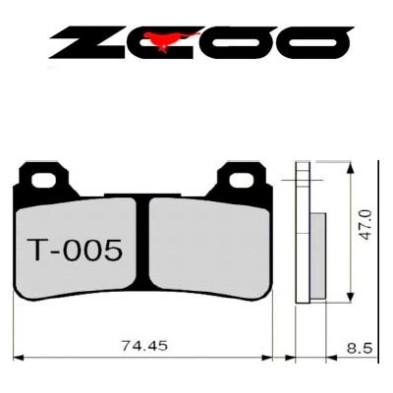 ZCOO BRAKE PADS T005 EX RACE