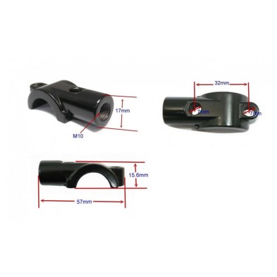 22MM HANDLEBAR REAR-VIEW MIRROR FLANGE