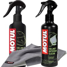 MOTUL HELMET CLEANER + CLOTH PACK