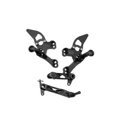 SPIDER REAR SETS DUCATI 848-1098-1198 07-11 EVO MODEL WITH FOLD UP FOOTPEG
