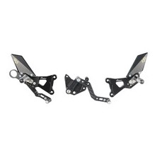 LIGHTECH REAR SETS BMW S1000R 14-16/S1000RR/HP4 09-14 WITH FOLD UP FOOT PEG REVERSE SHIFT