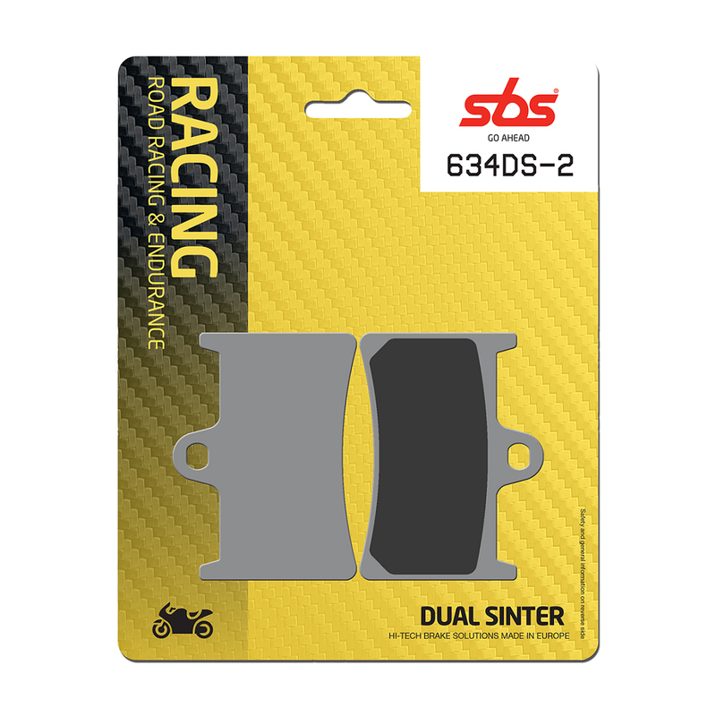 SBS BRAKE PADS DUAL SINTER 634-DS-2