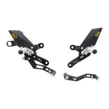 LIGHTECH REAR SETS HONDA CB 1000R 18-20 WITH FOLD UP FOOT PEG