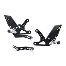 LIGHTECH REAR SETS TRIUMPH STREET TRIPLE RS/RR 1200 21-23