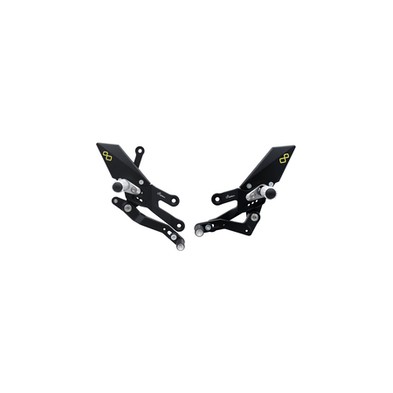 LIGHTECH REAR SETS YAMAHA R7 22-23 WITH FOLD UP FOOT PEG