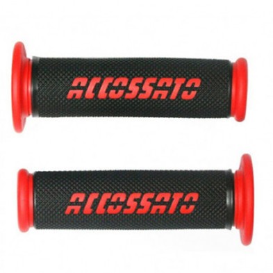 ACCOSSATO RUBBER GRIPS BLACK/RED