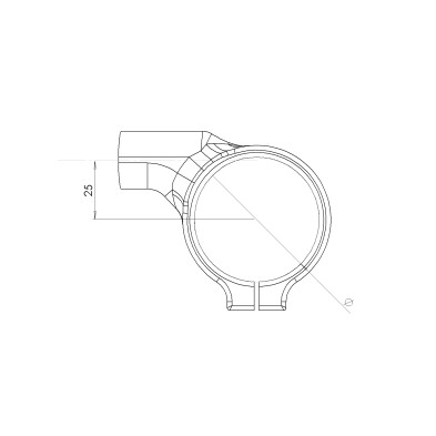 SPIDER HANDLEBARS OF 55MM OFF-SET 25 UNIVERSAL