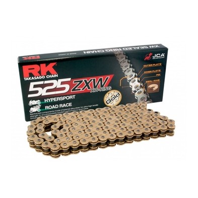 RK CHAIN 525 ZXW 120 COLORED LINKS