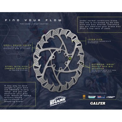 GALFER SHARK BIKE BRAKE DISC 160mm