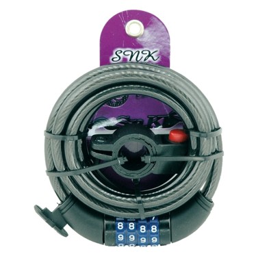 SPIRAL COMBINATION BIKE PADLOCK