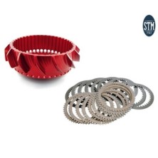 Dry basket + clutch plate set Z48 for OEM clutch with "HIGH" plate set