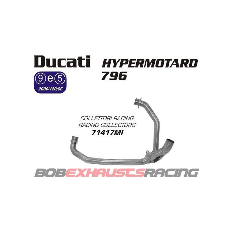 ARROW Colector 71417MI / Ducati HyperMotard 796 09/12