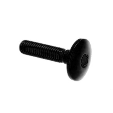 Dome-head Screw Erg. Cl 003 M5 L. 10 head Ø14  Ergal (7075 T6) - 003M5010NER / BLACK SHINE