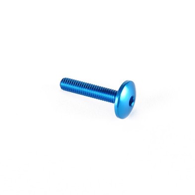 Dome-head Screw Erg. Cl 003 M5 L. 15 head Ø14  Ergal (7075 T6) - 003M5015COB / COBALT