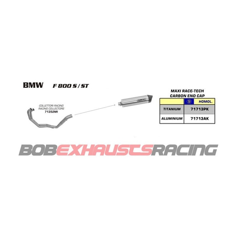 ARROW Maxi Race-Tech CARBON PIPE / BMW F 800 S - ST '06/13