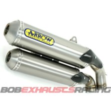 EXHAUST ARROW Round-Sil / Monster S4R 03/06, S2R 800 04/06