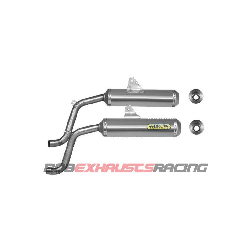 ESCAPE ARROW Round-Sil copa inox / Ducati Monster 600 - 750 -900