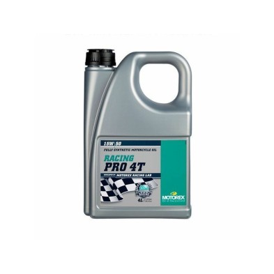MOTOREX RACING PRO 4T SAE 15W/50 4L OIL MOTOREX RACING PRO 4T SAE 15W/50 4L OIL