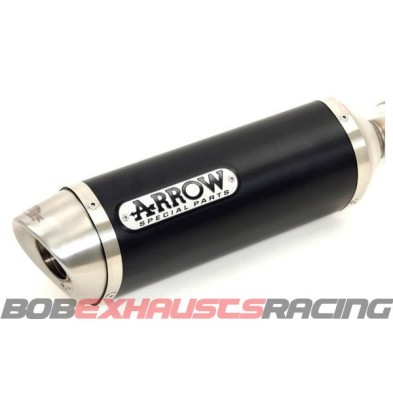 EXHAUST ARROW Street Thunder Aluminium Dark/Inox pipe/ Aprilia SR 125 Motard '12/13