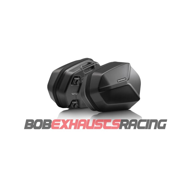 SW-MOTECH AERO ABS side case set. 2x 25l. ABS plastic. Black
