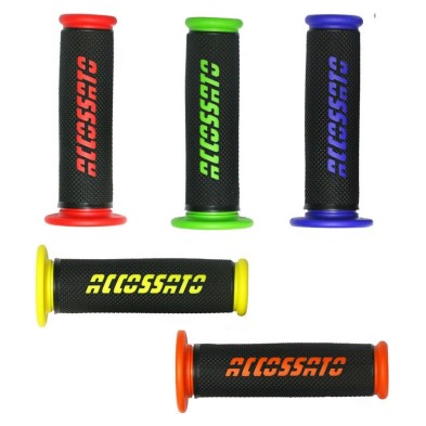 ACCOSSATO PUÑOS RACING GOMA NEGRO/ROJO