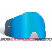 FMF POWERBOMB/POWERCORE REPLACEMENT -HEET MIRROR BLUE LENS