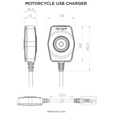 QUAD LOCK CARGADOR USB MOTO QLA-MOT-USB