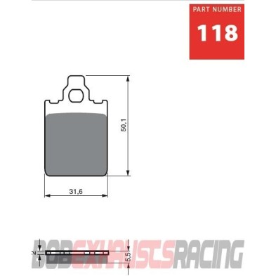 GOLDFREN BRAKE PADS AD - 118