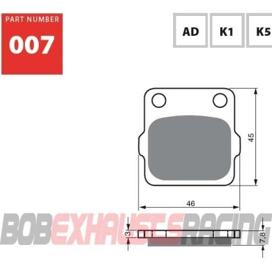 GOLDFREN BRAKE PADS S3 RACING - 007