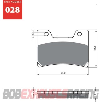 GOLDFREN BRAKE PADS S3 RACING - 028