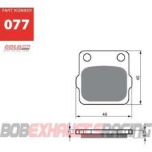 GOLDFREN BRAKE PADS S3 RACING - 077