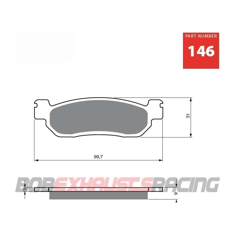 GOLDFREN BRAKE PADS S3 RACING - 146