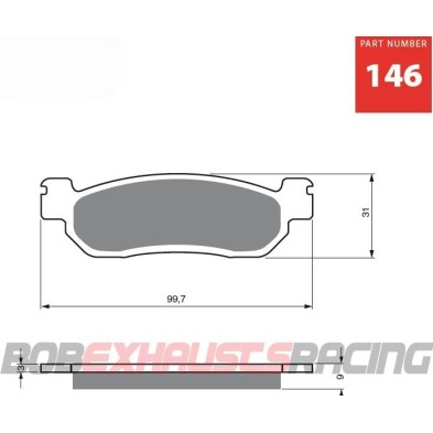 GOLDFREN BRAKE PADS S3 RACING - 146