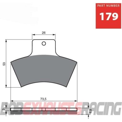 GOLDFREN BRAKE PADS S3 RACING - 179