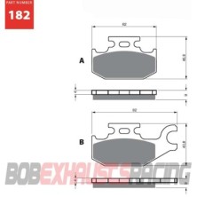 GOLDFREN BRAKE PADS S3 RACING - 182