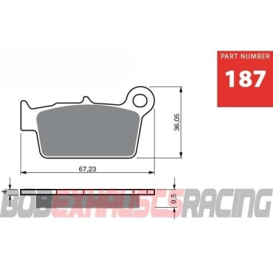 GOLDFREN BRAKE PADS S3 RACING - 187