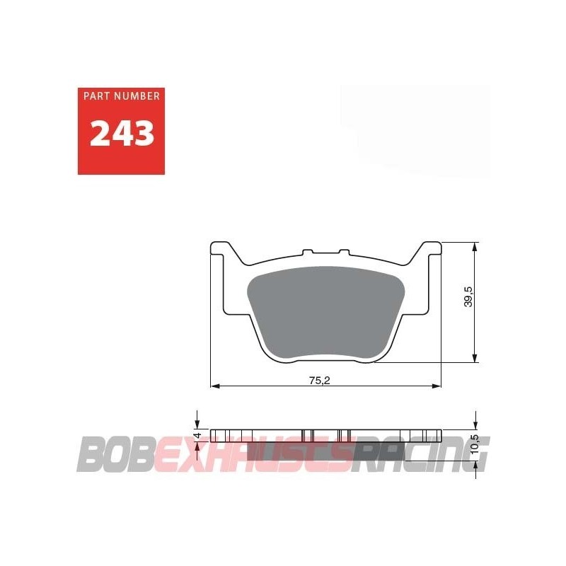 GOLDFREN BRAKE PADS S3 RACING - 243