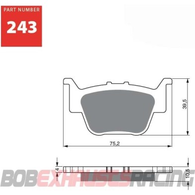 GOLDFREN BRAKE PADS S3 RACING - 243